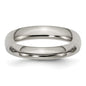 Buy Stylish 4mm Polished Titanium Half-Round Band - High-Quality Men's Ring-4