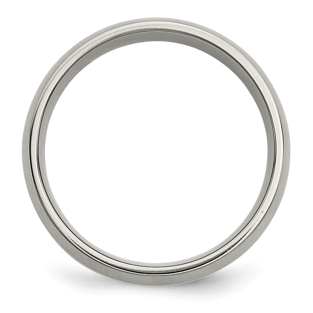 High-Quality 8mm Chisel Titanium Band with 14K Gold Inlay - Stylish Value!