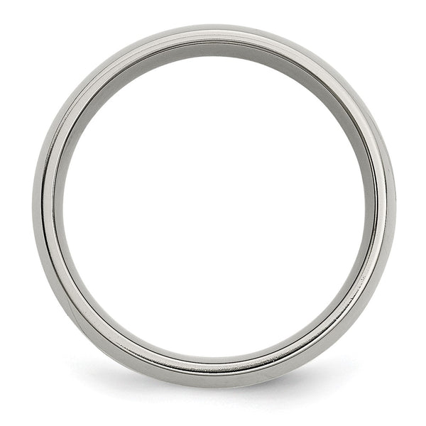 8mm Chiseled Titanium Band with 14K Gold Inlay - Style GR1-1028520