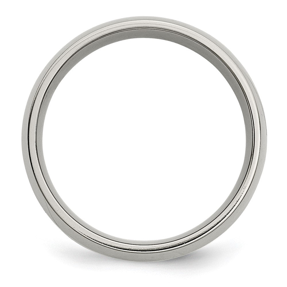 High-Quality Chiseled Titanium Band with 14K Gold Inlay - 8mm, Stylish Value