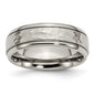 Buy Exclusive 7mm Chiseled Titanium Band | Polished & Hammered, Stylish Value-2