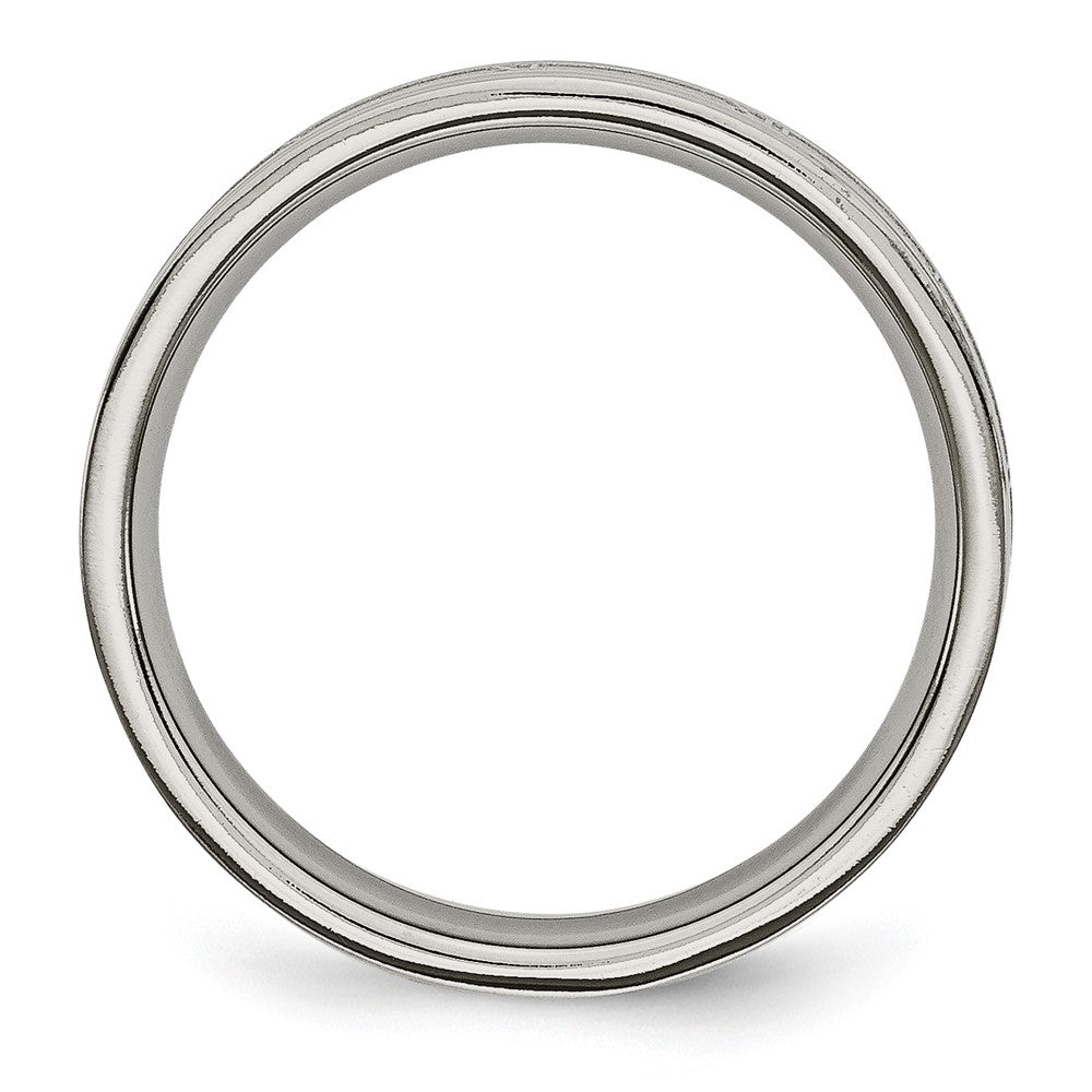 Buy Stylish 4mm Brushed Titanium Band with Roman Numerals - Luxury Design