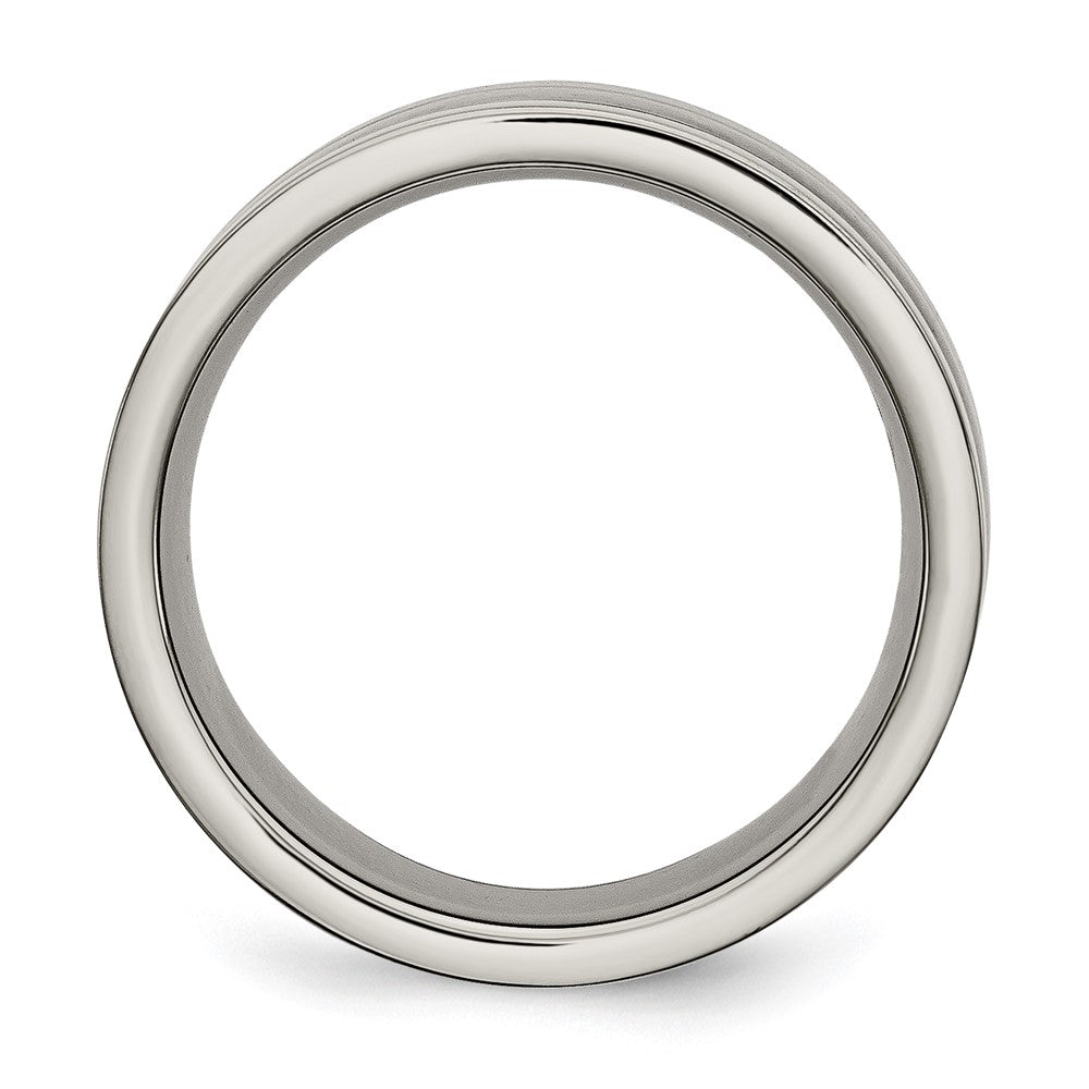 Buy Exclusive 8mm Titanium Band with Black Carbon Fiber Inlay | Stylish & Durable