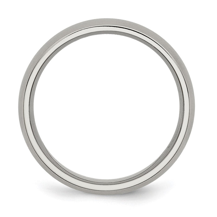 Buy Exclusive 6mm Brushed Titanium Chisel Band - Stylish & Affordable Jewelry-2