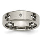 High-Quality Chisel Titanium 7mm Band with Diamond Cut-Out | Stylish Value-12