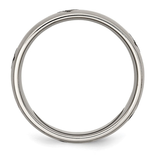Buy Exclusive 8mm Brushed Titanium Masonic Band - Stylish & Durable Design