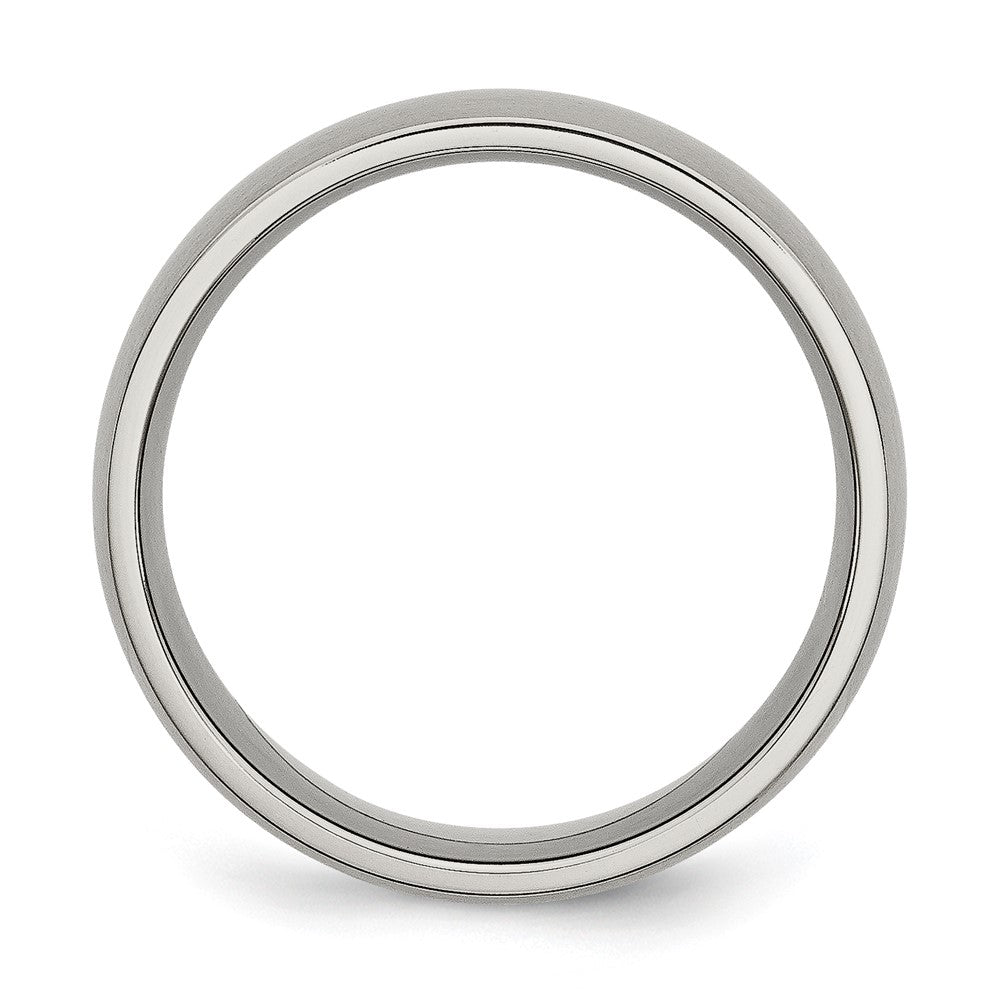 Exclusive 8mm Titanium Brushed Chisel Band - Stylish & Affordable Luxury