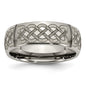 High-Quality 8mm Polished Titanium Celtic Chisel Band - Stylish & Affordable!-11