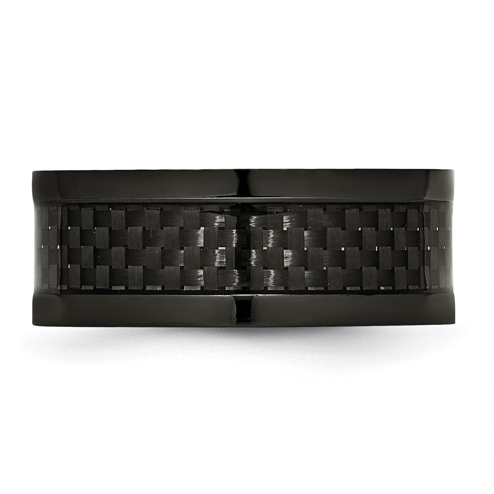 High-Quality 9mm Titanium Band with Carbon Fiber Inlay | Stylish & Durable