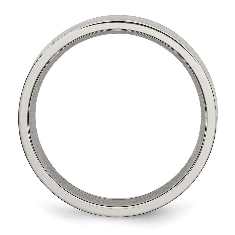 Buy Exclusive 6mm Brushed Titanium Flat Band - Stylish & Affordable Jewelry