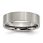Buy Stylish Brushed Titanium 6mm Flat Band | Exclusive Value Ring-15