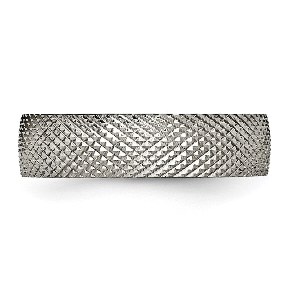 High-Quality 6mm Polished Titanium Band - Stylish & Affordable Jewelry Choice