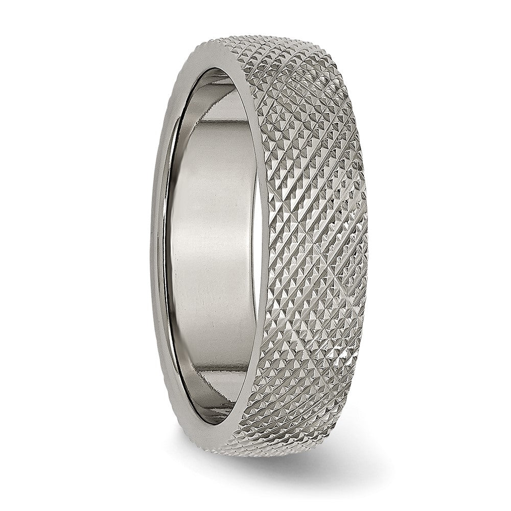 High-Quality 6mm Polished Titanium Band - Stylish & Affordable Jewelry Choice