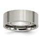 High-Quality Brushed Titanium 8mm Flat Band by Chisel - Stylish & Affordable!-16
