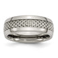 Exclusive 8mm Titanium Chisel Band with Grey Carbon Fiber - Stylish Value-13