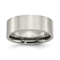 High-Quality 8mm Polished Titanium Flat Band Ring | Stylish & Affordable Choice-7