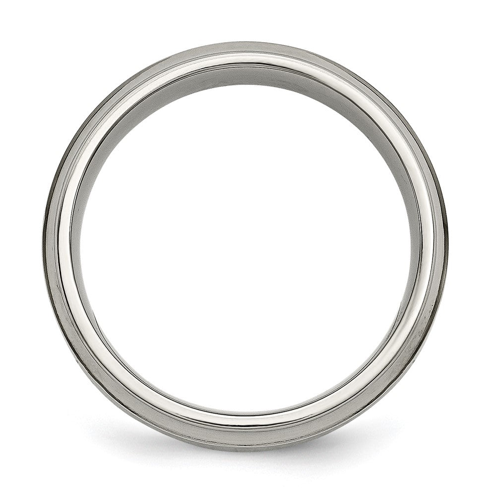 Buy Stylish 7mm Chisel Titanium Band with 1/5 Carat Diamond - Luxury Look