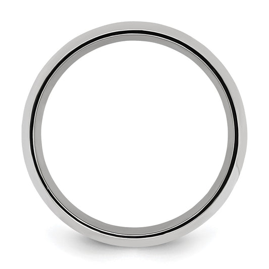 High-Quality 8mm Polished Grooved Band in Yellow IP-Plated Titanium - Stylish Value!