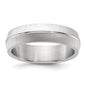 Buy Stylish 6mm Polished & Textured Titanium Band - High-Quality Value!-6