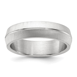 Exclusive 6mm Polished Textured Titanium Band - Stylish & Affordable Price!