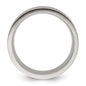 Buy Stylish Polished Titanium Chisel 8mm Band with Laser-Cut Grooves-8