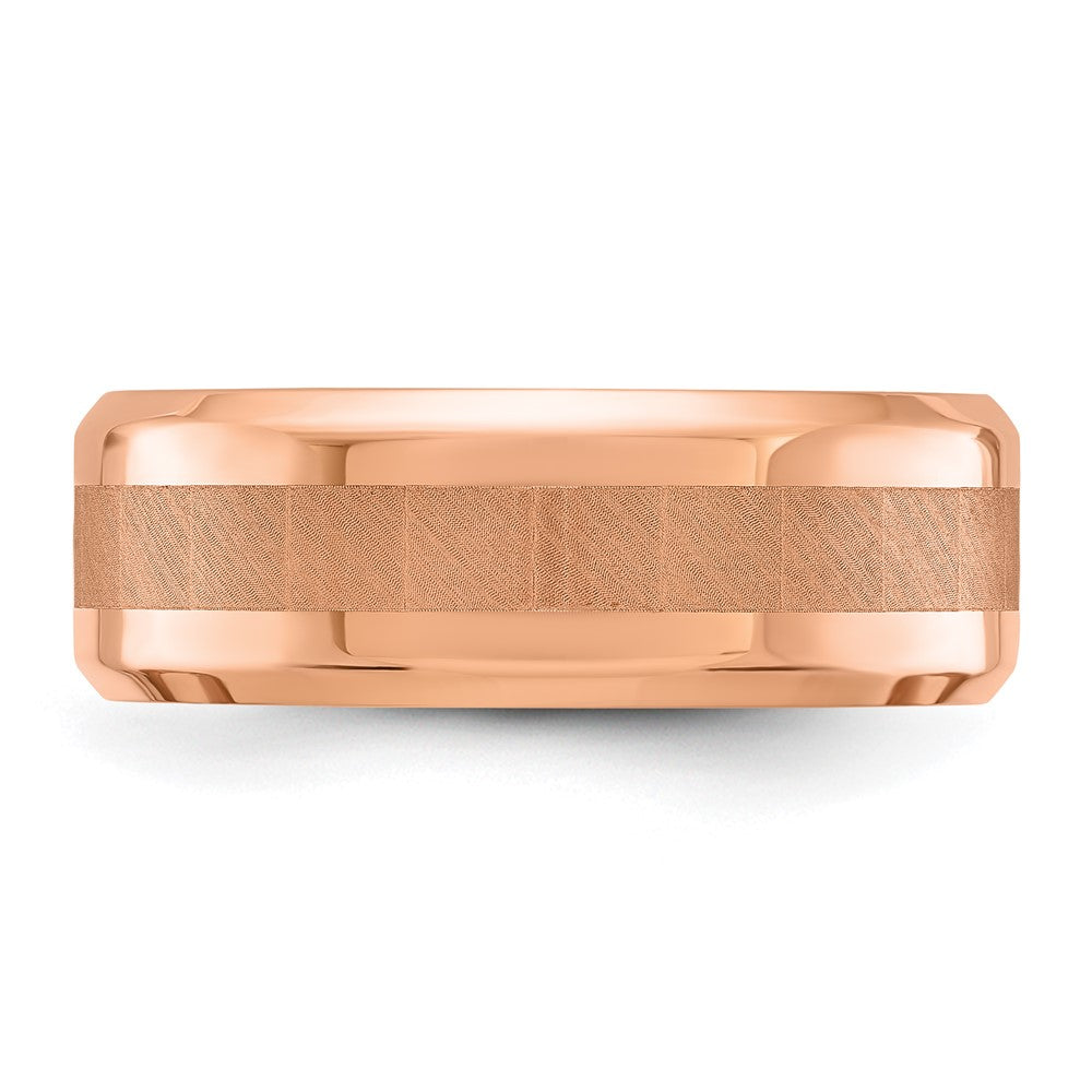 Order High-Quality 8mm Titanium Band - Polished Rose IP, Stylish Value