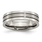 High-Quality Brushed Titanium 6mm Grooved Chisel Band | Affordable Price-8