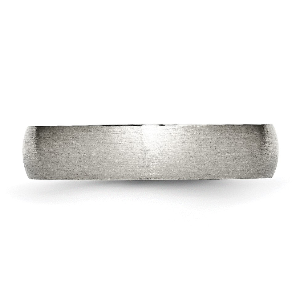 Buy Discounted 5mm Brushed Titanium Half-Round Band - Stylish & Durable