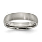 Buy Discounted 5mm Brushed Titanium Half-Round Band - Stylish & Durable-8