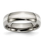 Exclusive 6mm Titanium Chisel Band with Sterling Silver Inlay - Stylish Value-15