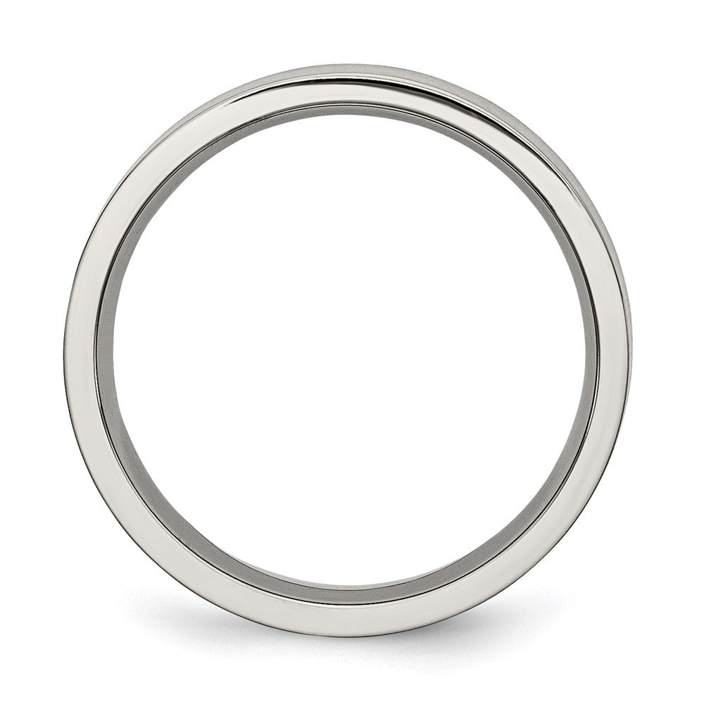 Buy Exclusive 5mm Brushed Titanium Flat Band | Stylish & Affordable Design
