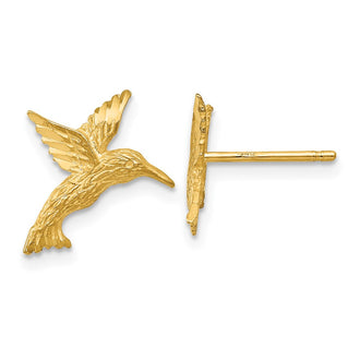 Exclusive 14K Gold Hummingbird Earrings - Stylish & Lightweight Design