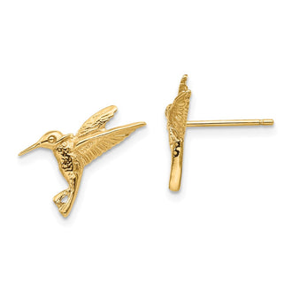 Buy 14K Gold Hummingbird Stud Earrings - Stylish & Affordable Luxury