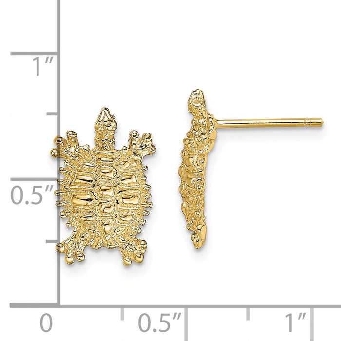 Shop Stylish 14K Gold Turtle Stud Earrings - High-Quality & Affordable Design-4