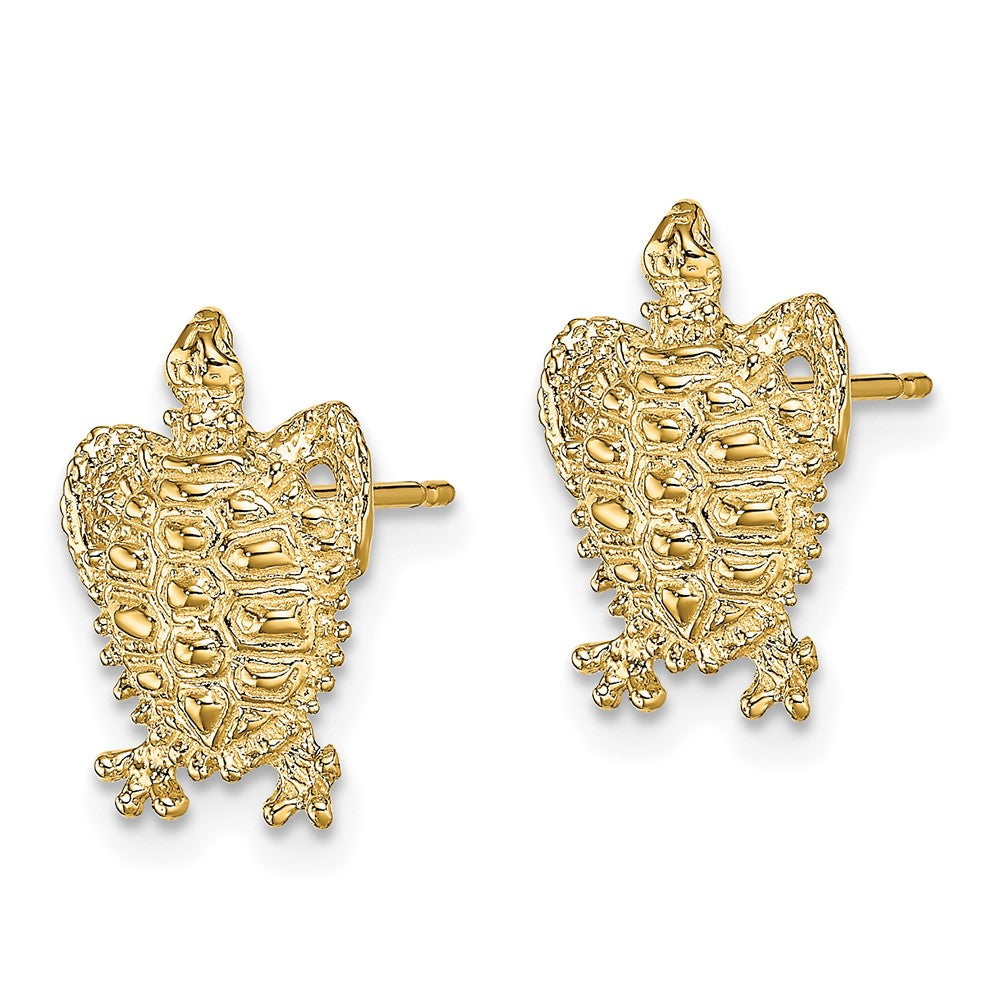 Shop Stylish 14K Gold Turtle Stud Earrings - Exclusive Design, Affordable Luxury