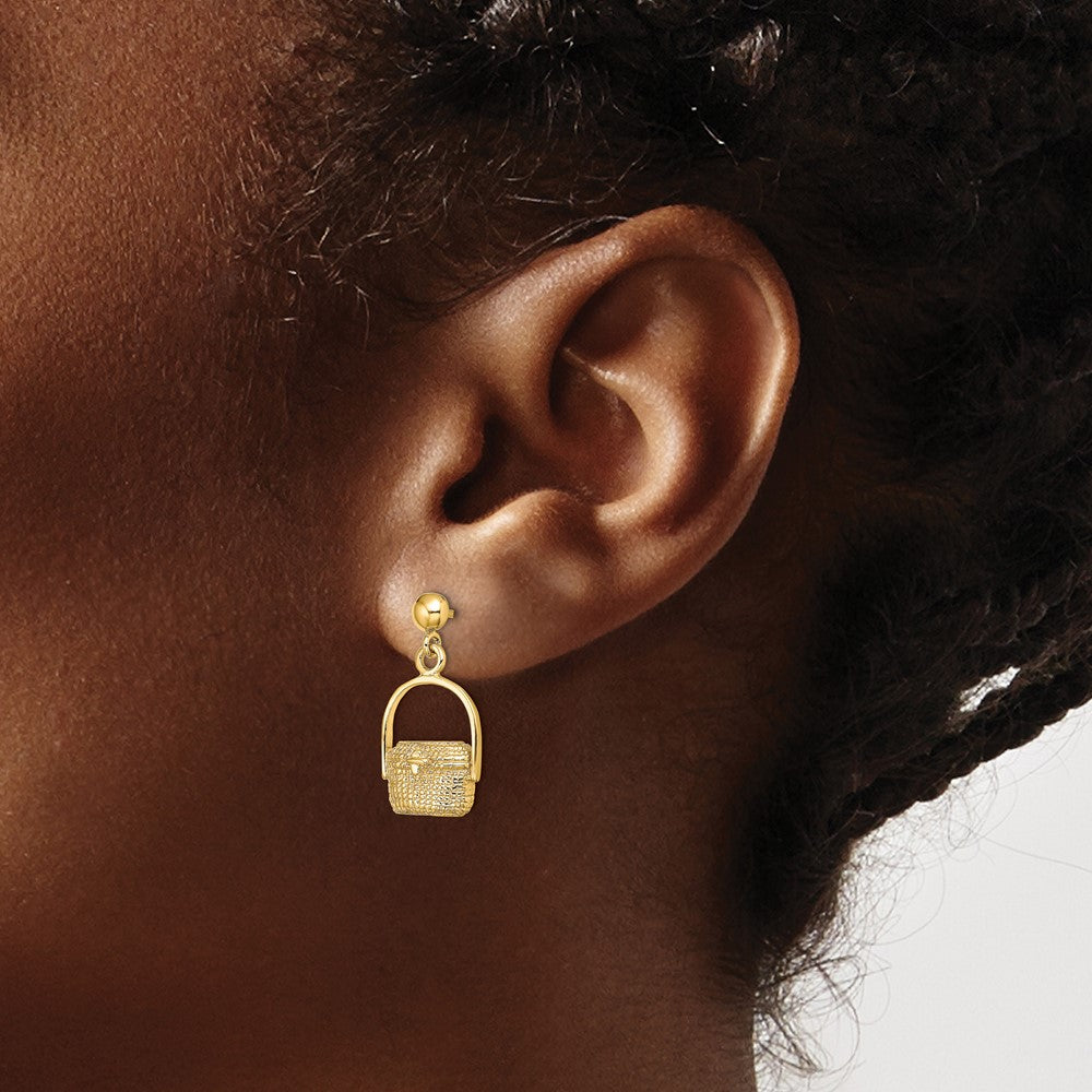 Exclusive 14K Gold Nantucket Basket Earrings - Stylish & Affordable Jewelry
