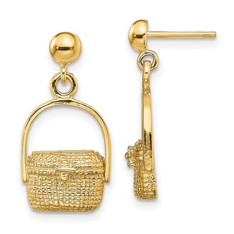 Exclusive 14K Gold Nantucket Basket Earrings - Stylish & Affordable Jewelry