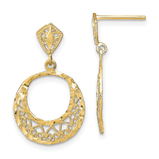 Buy 14K Gold Fancy Dangle Earrings - Stylish Design, Exclusive Value!