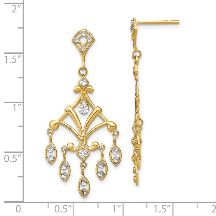 Shop Exclusive 14K Gold Chandelier Earrings - Stylish & Affordable Luxury-4