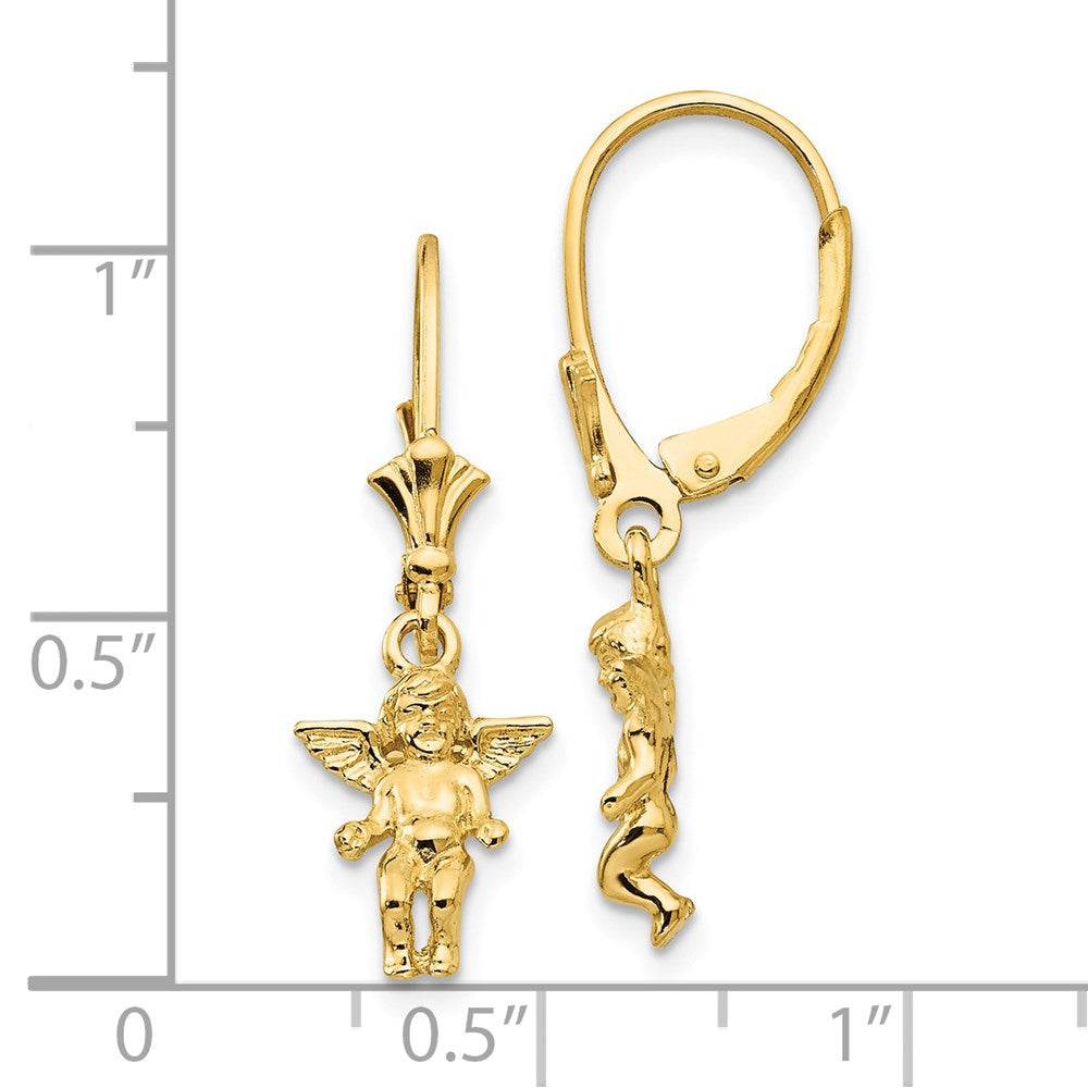 Exclusive 14K Gold Angel Wing Leverback Earrings | Stylish & Affordable