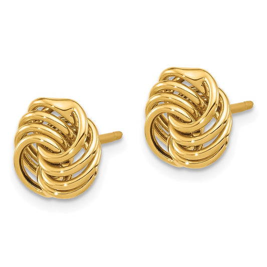 Shop Exclusive 14K Gold Polished Love Knot Stud Earrings - Stylish & Affordable