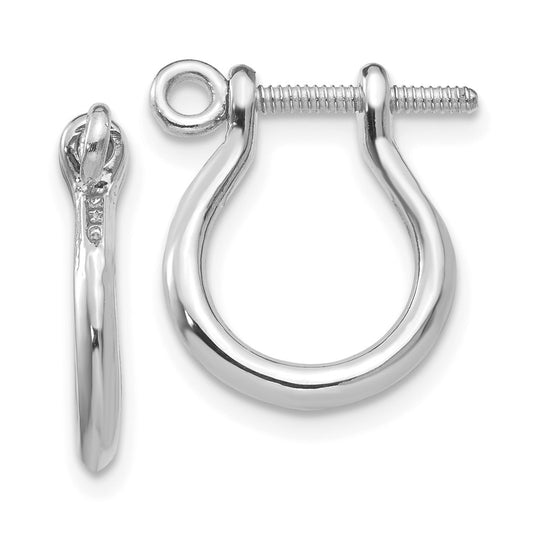 Shop Exclusive 14K White Gold 3D Shackle Link Earrings - Stylish & Affordable