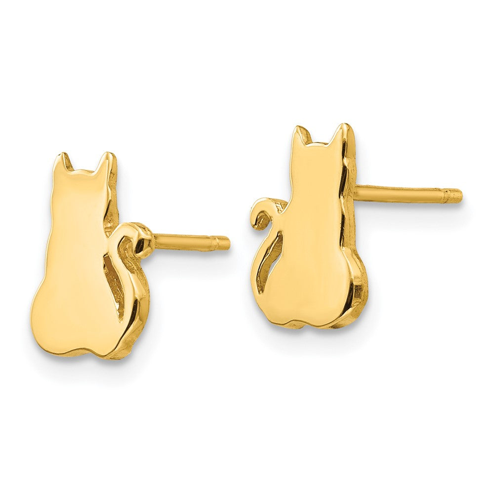 Shop Stylish 14K Gold Cat Earrings - High-Quality Design, Affordable Luxury
