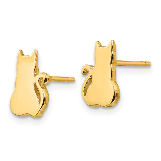 Shop Stylish 14K Gold Cat Earrings - High-Quality Design, Affordable Luxury