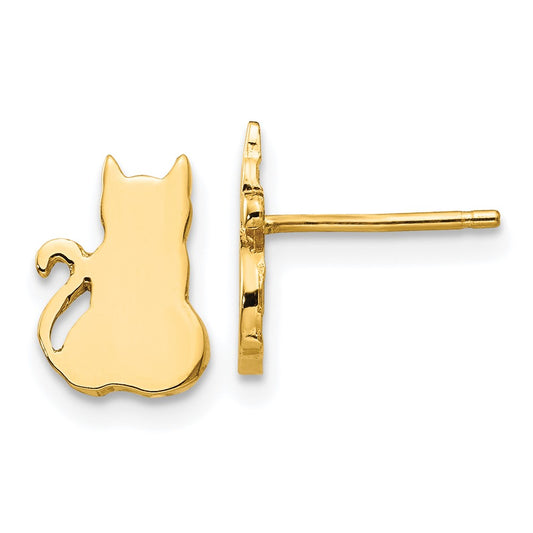 Shop Stylish 14K Gold Cat Earrings - High-Quality Design, Affordable Luxury