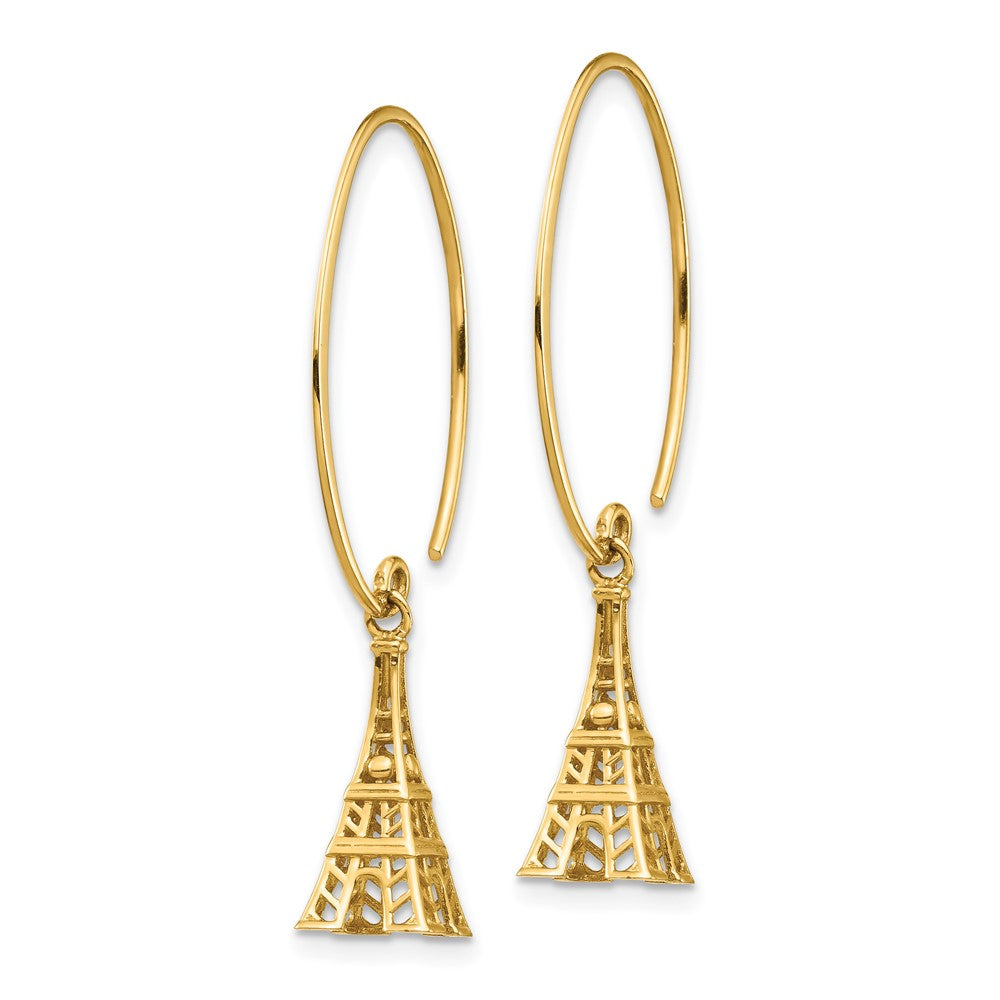 Buy Stylish 14K Gold Eiffel Tower Drop Earrings - Exclusive Design, Affordable Price