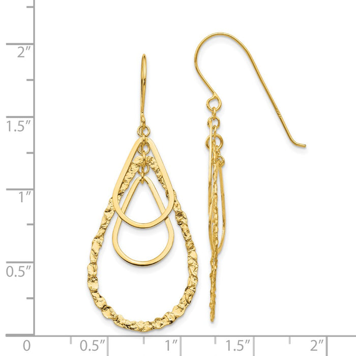 Shop Stylish 14K Gold Teardrop Earrings - High-Quality, Elegant Design-4