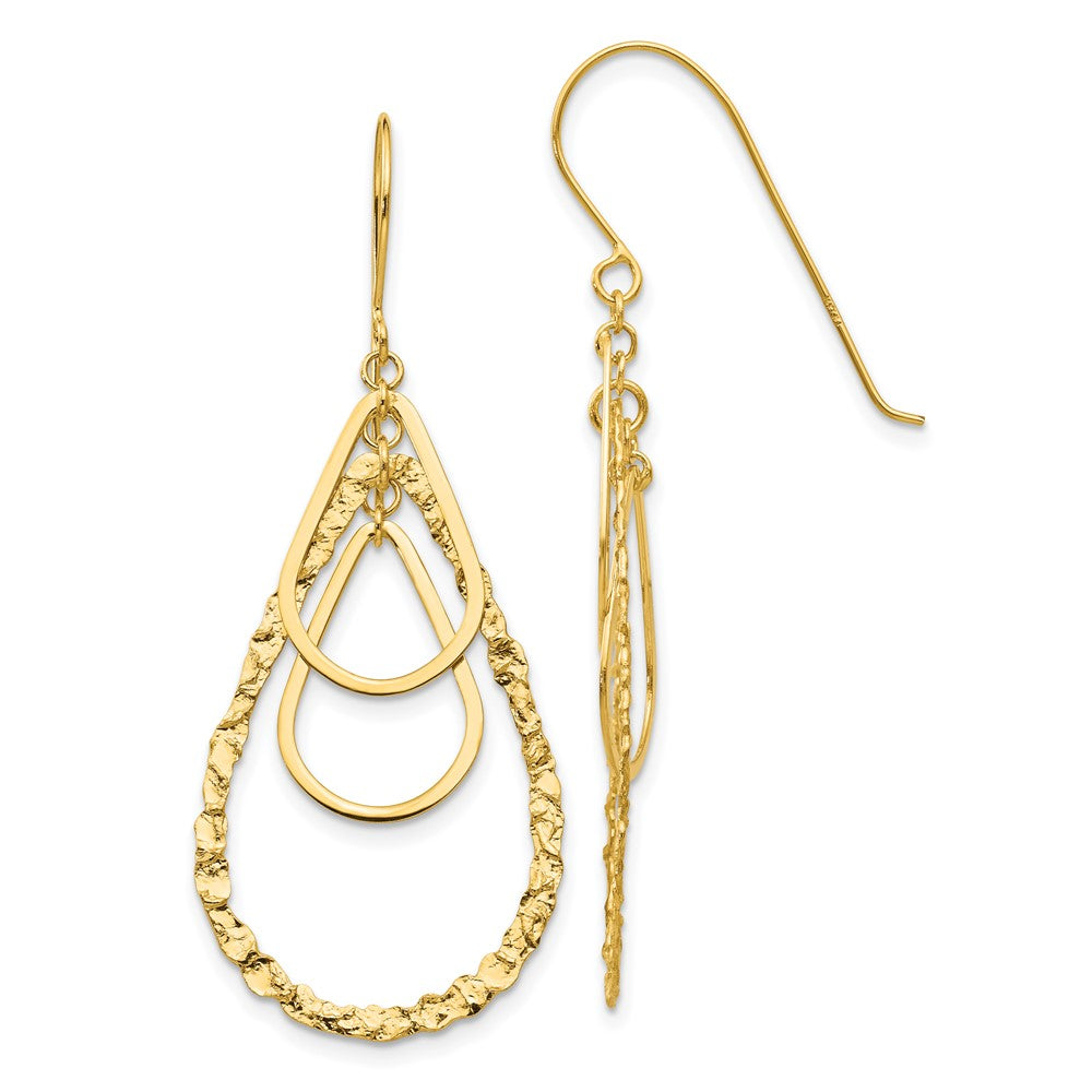 Shop Stylish 14K Gold Teardrop Earrings - High-Quality, Elegant Design
