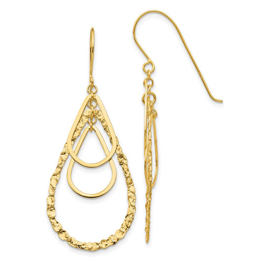Shop Stylish 14K Gold Teardrop Earrings - High-Quality, Elegant Design