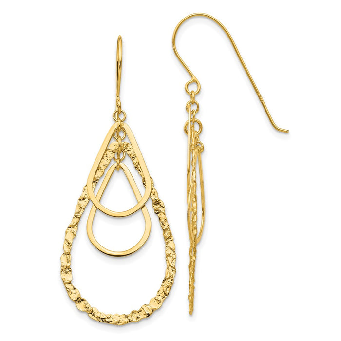 Shop Stylish 14K Gold Teardrop Earrings - High-Quality, Elegant Design-1
